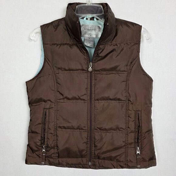 Maurices Motion M Brown Down Puffer Vest Zip Front - Picture 3 of 6
